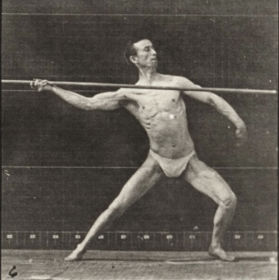 Plate 361 Throwing a spear — figure reference